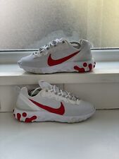 Nike Men's React Element 55 Running Sneakers Shoes White Red Size 12 BQ6167-102