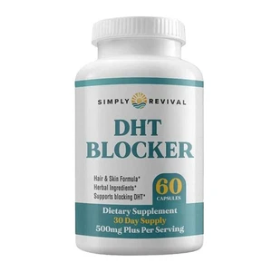Bloqueador DHT Simply Revival - Mejora la línea del cabello que retrocede y el adelgazamiento del cabello - Imagen 1 de 11