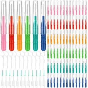 450 PCS Interdental Brushes Dental Floss Picks for Teeth Cleaning with Soft a... - Picture 1 of 7
