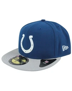 Gorra plana ajustada unisex New Era azul con logotipo de Indianapolis Colts - Imagen 1 de 5