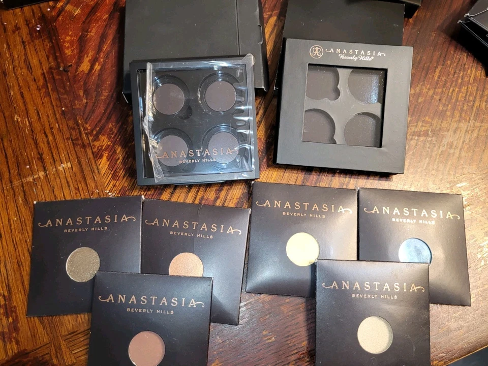 Lot Anastasia Beverly Hills Eye Shadow Single 6 Shades With 2 Compacts Nib - Image 1 of 4