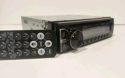 BOSS 550B radio stereo CD player USB Bluetooth AUX USB 1 Din tested W/Remote - Image 1 of 4