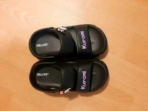 Crocs Black Wedge Soft Sole Sandals UK3.5 New - Picture 1 of 5