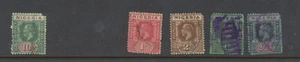 Nigeria stamps 1914-1921 SG2,11,26,27 used CV £232.1 - Picture 1 of 9