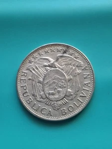 Silbermünze Bolivien 50 Centavos vz 1901 - Bild 1 von 2