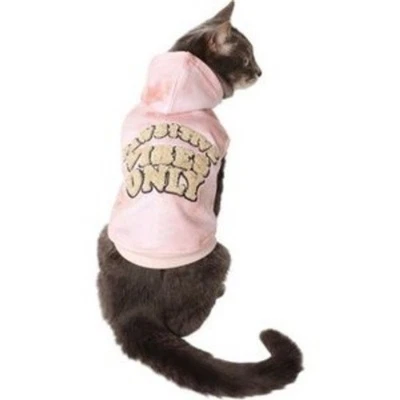 Vibes Only Cat Hoodie Pullover Sweatshirt Pet Apparel Cute Outfit - Image 1 of 2