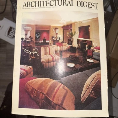 Architectural Digest Magazine April 1978 Rare (L4) - Image 1 of 2