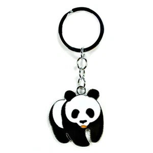 OSO PANDA GIGANTE LLAVERO Esmalte de metal Llavero Anillo 3.5" Charm NUEVO Regalo WWF - Imagen 1 de 3
