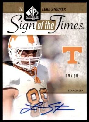 2011 SP Authentic Sign of the Times Gold Luke Stocker Auto RC 09/10 #ST-ST - Image 1 of 2