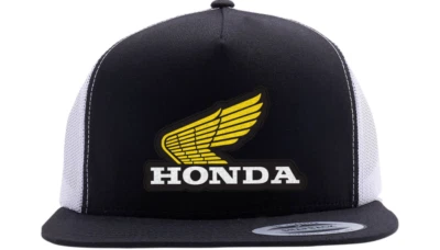 NEW FACTORY EFFEX 22-86302 Honda Classic Snapback Hat - Black/White - MOTORCYCLE - Image 1 of 2