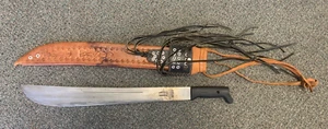 VERY NICE 20" Vintage Corneta No. 127 Machete w/Costa Rica Leather Sheath - Picture 1 of 7