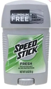 LOT OF 2 Speed Stick Fresh Aluminum Free Deodorant 1.8oz / 51g New In Box - Picture 1 of 2