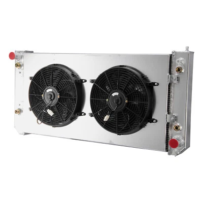Aluminum 3Row Radiator+Shroud Fan fit 03-09 Chevy Kodiak/GMC Topkick C4500 C5500 - Image 1 of 4