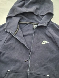 Nike Full Zipped Hoodie Mens Navy Blue Small Old Season - Picture 1 of 8