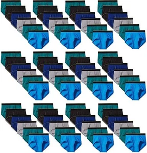 72 Pack Mens Cotton Briefs in Wholesale Bulk for Underwear for Men - Picture 1 of 2