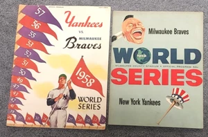 1958 World Series Programme (2) in Milwaukee und New York EX mit kostenlosem Versand - Bild 1 von 1