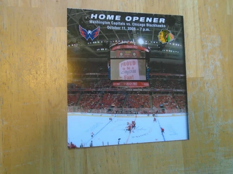 Washington Capitals Home Opener Ticket  October 11, 2008  Ovechkin 2 Goals Cover