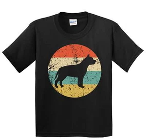 Kids Pit Bull Shirt - Retro Dog T-Shirt - Pit Bull Terrier Icon Youth Shirt - Picture 1 of 4