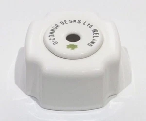 Ceramic Calligraphy pen ink pot inkwell dip pen stand " With Advertisement" - Picture 1 of 12