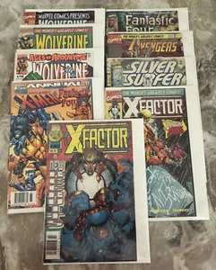 VTG Marvel Comics Lot Of 9 Wolverine X-Men X Factor Fantastic Four Silver Surfer - Picture 1 of 10