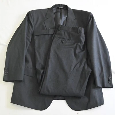 Jos A Bank 46S 36x32 Charcoal Gray 100% Wool Mens Jacket Pants Suit - Image 1 of 4