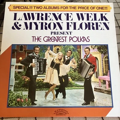 Lawrence Welk LP RECORD Album  SIGNED VINYL by BOBBY BURGESS and Myron Floren Foto 1 de 3