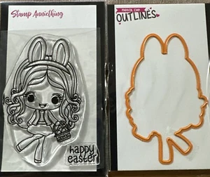 Stamp Anniething Gemma-Happy Easter Stamp & Outline Die New🔥 - Picture 1 of 5
