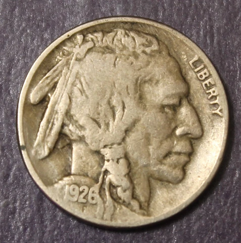 1926 S Buffalo Nickel VF XF...........................Lot 84 Cover