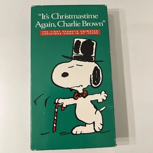 IT'S CHRISTMASTIME AGAIN, CHARLIE BROWN - VHS Animated Christmas Video Tested - Imagen 1 de 5