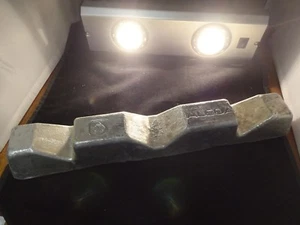 ALUMINUM BAR -INGOT approx 4.5 POUNDs +/- 99 % PURE-ALCOA -ROUGH CAST - Picture 1 of 4