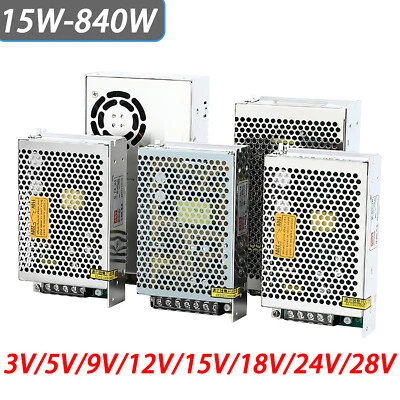 DC 3V 5V 9V 12V to 28V Regulated Switching Power Supply Transformer LED Driver - Image 1 of 4