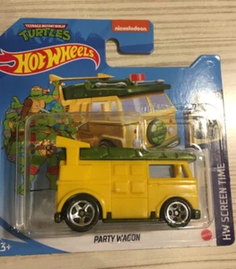 Hot Wheels Party Wagon HW Screen Time 4/10 2021 39/250 GRX96-M521 TORTUGAS NINJA - Imagen 1 de 5