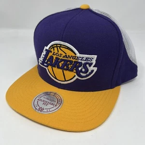 Mitchell & Ness Los Angeles Lakers HWC Adjustable Snapback Hat Cap Purple Gold - Picture 1 of 5