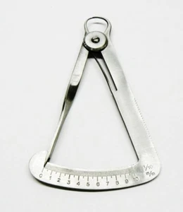 Degree Gauge Jewelry MM Gauge 10mm Thickness Measuring Capacity Stainless 4" L - Picture 1 of 9