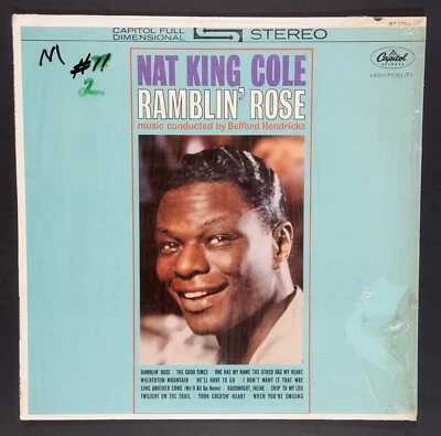Nat King Cole - Ramblin' Rose - 12" 33 RPM LP - 1967 Reissue - In Shrink - Image 1 of 4