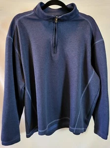 Pebble Beach Golf Men XL Performance Zip Pullover Sweatshirt  Long Sleeve Blue  - Picture 1 of 6