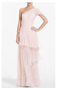 BCBGMAXAZRIA Fabianna Abendkleid One Shoulder Gr. 8 Fairycore Ethereal Dreamy - Bild 1 von 22
