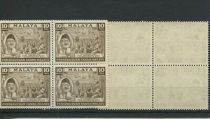 1957 MALAYA Independance Day (Chief Minister Tunku Abdul Rahma 10c Blk. of 4 MNH - Picture 1 of 1