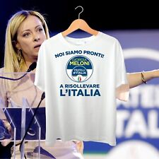 Maglietta Giorgia Meloni | Fratelli D'Italia | Siamo Pronti Risollevare l'Italia