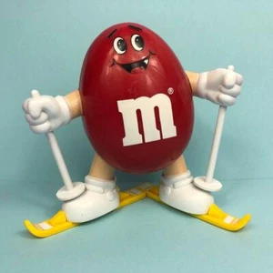 Vintage Mars M&Ms M M Candy Sweets Dispenser Red Skiing Large Figure 1991 1990s - Picture 1 of 6