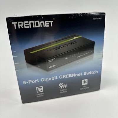 TRENDnet TEG-S50g 5-Port Gigabit Switch New Sealed - Image 1 of 4