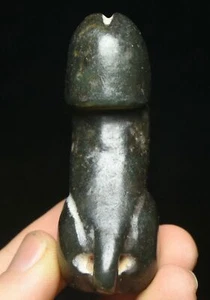 6.5cm Rare China Hongshan Culture Old Jade Carving Male Genitals Amulet Pendant - Picture 1 of 5