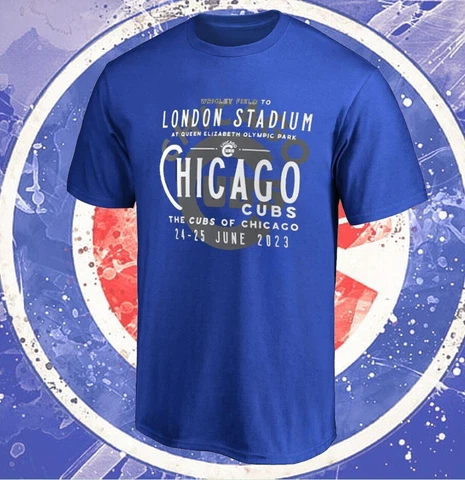 SALE!!! Chicago Cubs 2023 World Tour London Series Vintage T Shirt S_3XL Cover