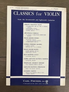 G Pugnani Allegro Entusiastico Violin Solo Piano Accompaniment Fisher B 736 - Picture 1 of 8