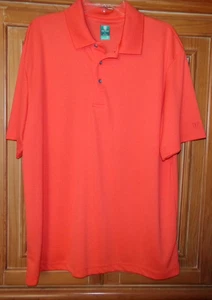 PRO TOUR AIRPLAY MENS SIZE XL ORANGE POLYESTER SHORT SLEEVE POLO SHIRT - Picture 1 of 2