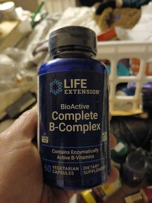 Life Extension Bioactive Complete B Complex 60 VegCap - Imagem 1 de 3