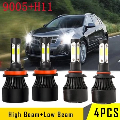 Combo de bombillas LED delanteras de haz alto bajo para Cadillac SRX 2010-2016 - 6000K Foto 1 de 4