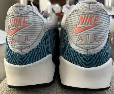 Nike Air Max 90 PRM CMFT Tape Color: Dark Grey/Wolf Grey-Gamma Blue Size 8 - Image 1 of 4