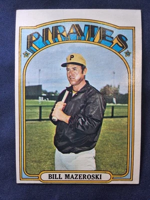 Bill Mazeroski Topps #760 1972 en muy buen estado-excelente Foto 1 de 4