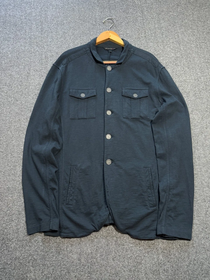 Cárdigan John Varvatos Para Hombre L Botón Frontal Algodón Hecho en Perú Foto 1 de 4